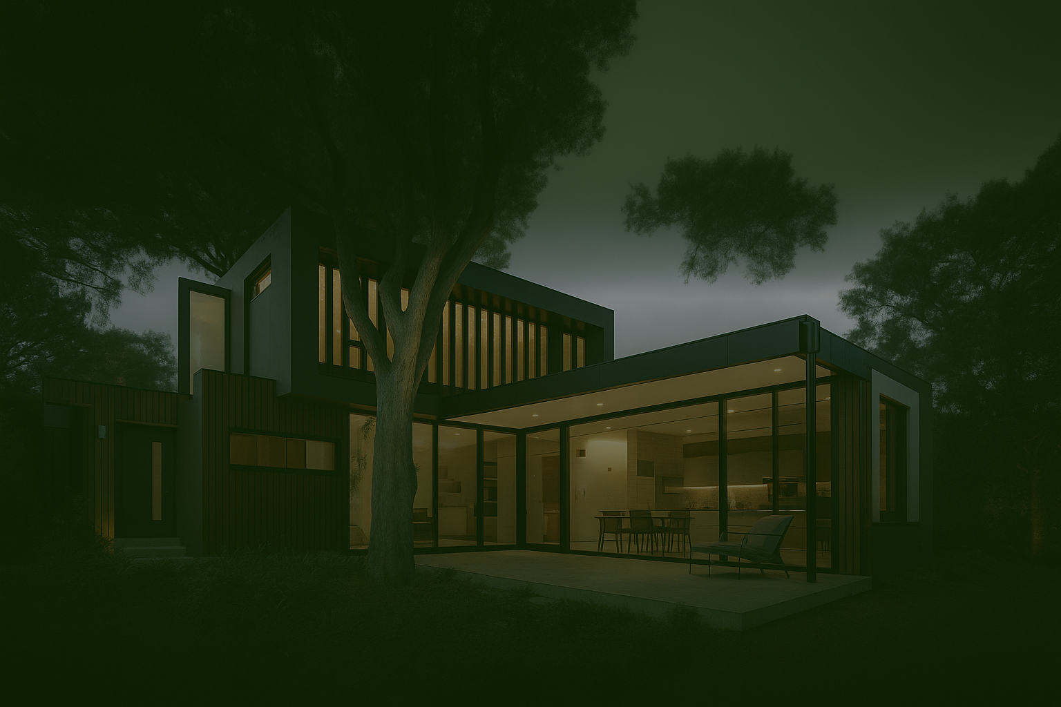 Moderner Garten und Terrasse